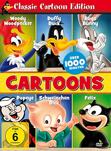 Classic Cartoon Edition : Woody Woodpecker-Duffy Duck-Bugs Bunny-Popeye-Schweinchen Dick-Felix - 6DVD Box