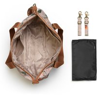 Elodie Details Wickeltasche Reisetasche Soft Shell mit Schnallen für Buggy und Wickelunterlage, Große 41x36x16 cm - Meadow Blossom