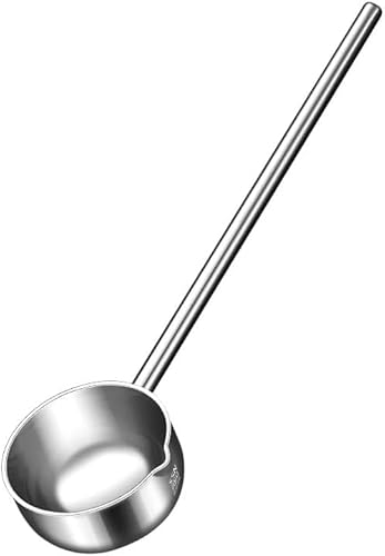 Hushuwan 汤勺不锈钢304家用长柄勺 粥勺厨房耐高温加厚加深水勺 Küchenkochgeschirr-Set/802