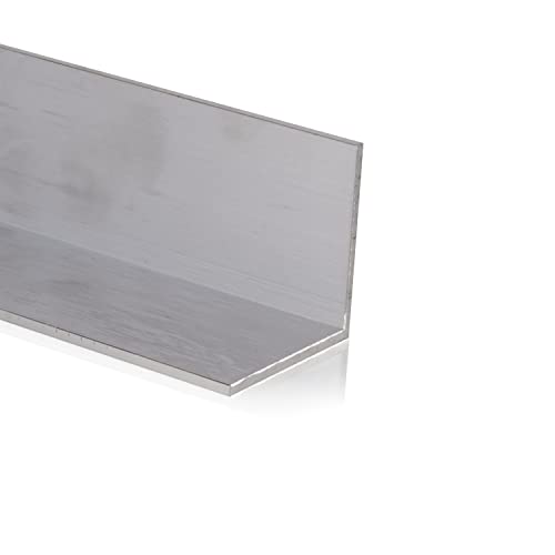 Aluminium Winkel Aluprofil Alu L Profil Aluwinkel Aluminiumprofil Winkelprofil (Größe: 60x60x2 mm | Länge: 2.000 mm +/- 5 mm)