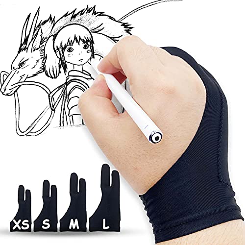 Lamonde Drawing Glove for Right Left Hand, Palm Rejection Artist's Glove for iPad, Graphic Tablets, Paper Sketching, Medium
