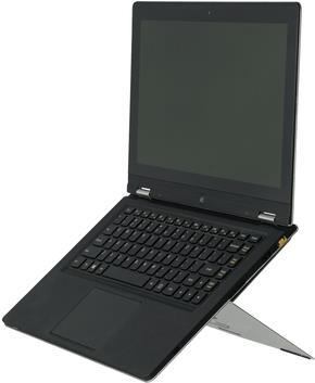 R-Go Riser flexibel Laptopständer, verstellbar, Schwarz