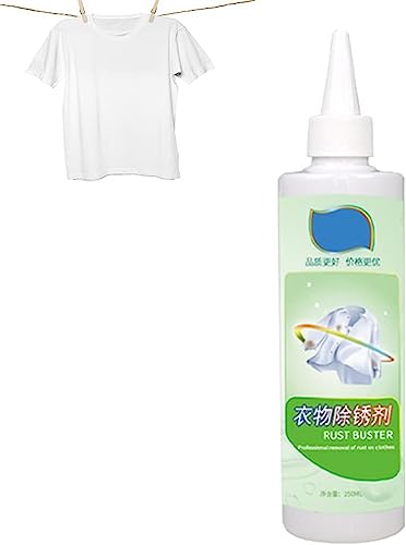 Homezo Stoff-Rostentferner,Mehrzweck-Kleiderreiniger-Tropfen,schnelle und einfache Schmutzfleckenentfernung für Wäsche,für verschiedene Kleidungsstücke (1 Stück)