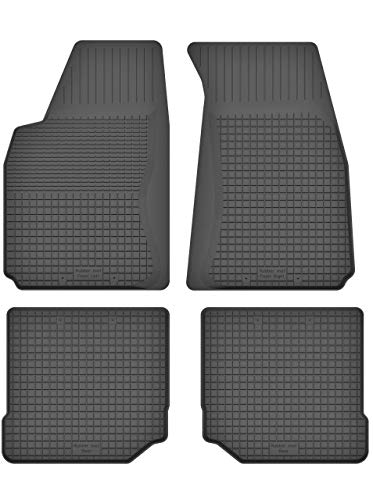 KO-RUBBERMAT Gummimatten Fußmatten 1.5 cm Rand geeignet zur Audi 80 B3 B4 (1986-1994) ideal angepasst 4 -Teile EIN Set