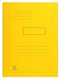 Exacompta 445009E Packung mit 50 Aktenmappen Forever, 2 Klappen (aus recyceltem Karton 280g/qm, umweltfreundlich) 50er Pack gelb