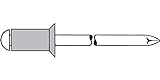 GESIPA ISO15978 Blindniete Senkkopf 5.0x16 Aluminium mit Stahldorn, 500 Stück,1454086