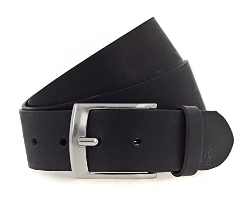 H.I.S 40mm Leather Belt W90 Black