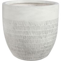 mica® decorations Topf »Mica Country Outdoor Pottery«, Breite: 37 cm, weiß, Metall - weiss