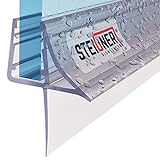 STEIGNER Duschdichtung, 190cm, Glasstärke 6/7/ 8 mm, Gerade PVC Ersatzdichtung für Dusche, UK09