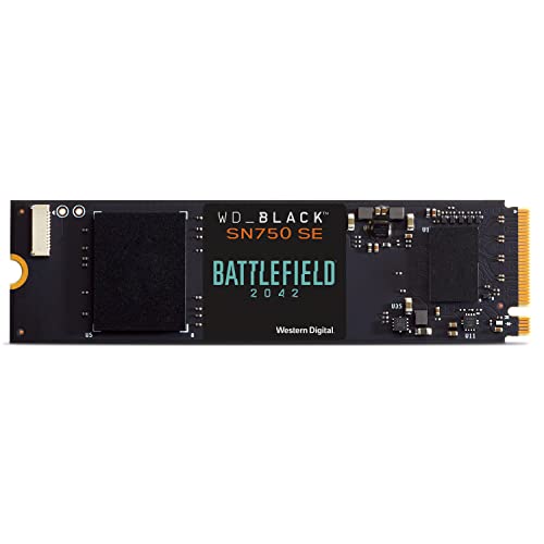 WD_Black SN750 SE 500 GB NVMe SSD Battlefield 2042 PC Game Code Bundle, mit Lesegeschwindigkeiten von bis zu 3600 MB/s