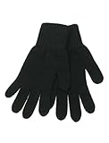 LOVARZI Schwarz Herrenhandschuhe aus Wolle Männerhandschuhe für winter - Weich und warm