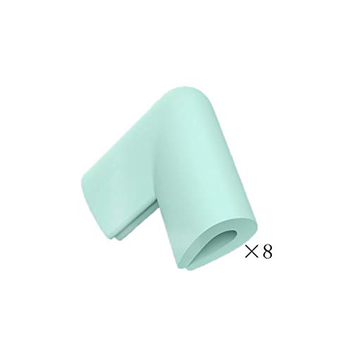 AnSafe Tischkantenschutz (8 Packungen), for Glastischecken Baby-Gehschutz Weiches Material (5 Farben) (Color : Light green)