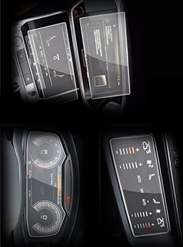REXGEL Bildschirmschutz 2 Stücke Gehärtetes Glas Film Für Audi A6 A7 2019 2020 Auto GPS Navigation Displayschutzfolie Auto Innenraum Displayschutz Zubehör (Color : 1 Set)