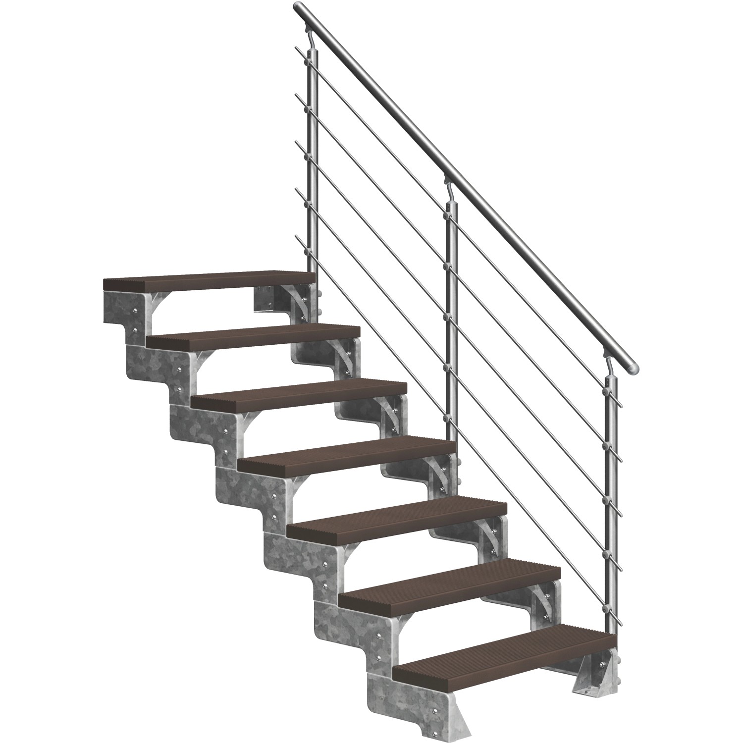 DOLLE Außentreppe »Gardentop«, für Geschosshöhen bis 154 cm, TRIMAX®-Stufen 100 cm