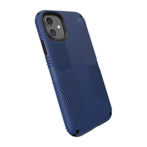 Speck Products Presidio2 Grip Case kompatibel mit iPhone 11, Coastal Blue/Black/Storm Blue