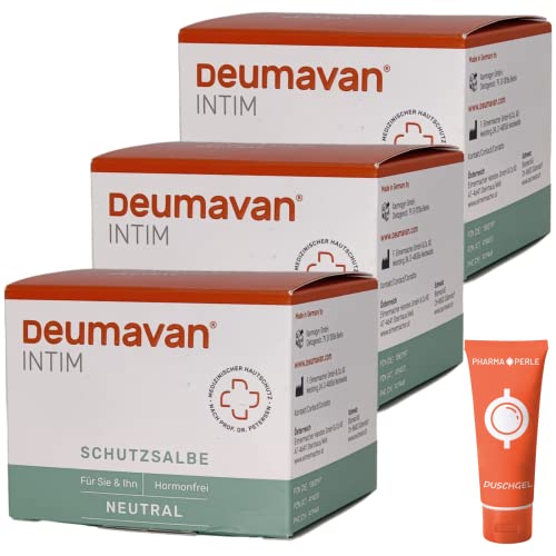 Deumavan intim Schutzsalbe I neutral I 3x 100 ml Sparset I plus PharmaPerle giveaway