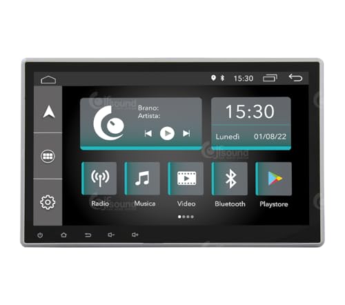 Universelles Autoradio 1 Din Android GPS Bluetooth WiFi USB DAB+ Touchscreen 10" 4core Carplay AndroidAuto