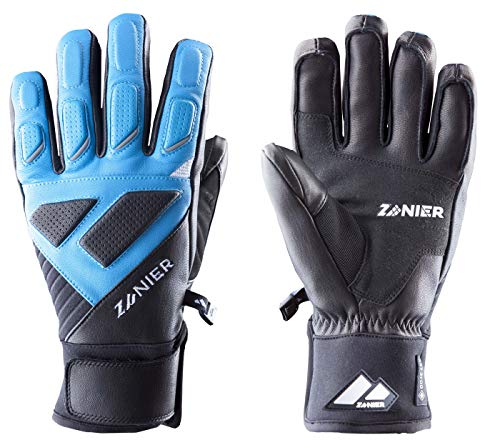Zanier Unisex – Erwachsene 21088-2045-6,5 Handschuhe, Schwarz, Türkis, 6.5