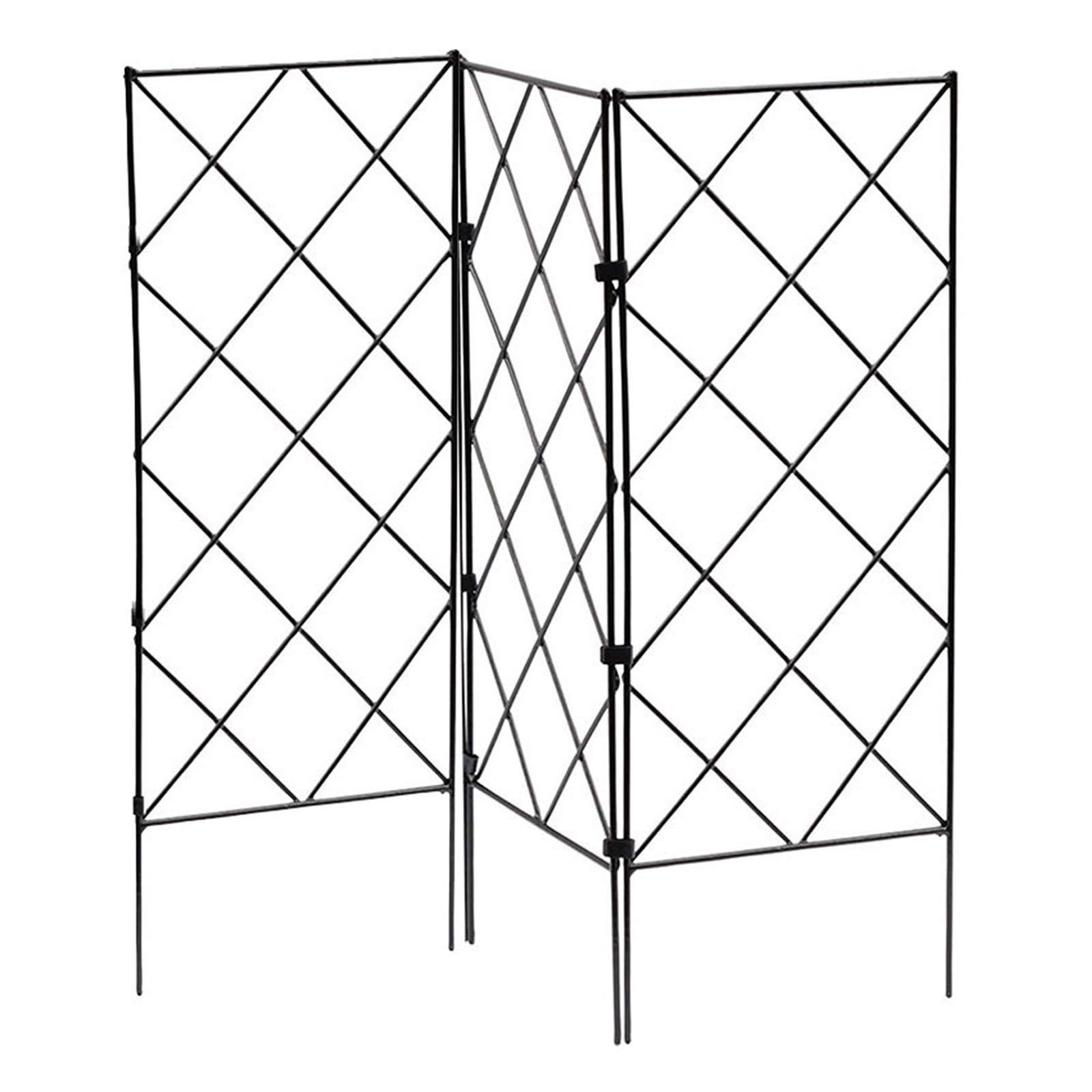 SANGDA Garten-Rankgitter, 3 Stück, 19.8 x 52.8 cm, Metalldraht, Gitterplatten, Eisen, Pflanzenspalier, Ranken, Klettergerüst zum Klettern von Gemüse, Blumen, Terrasse, Gurken, Clematis