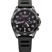 Victorinox Herren FieldForce Sport Chronograph - Swiss Made Analog Quarz Edelstahl/Gummi Uhr 241889