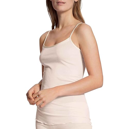 CALIDA Damen Unterwäsche True Confidence, light ivory aus Schurwolle und Seide, extrem weich, Größe: 48/50
