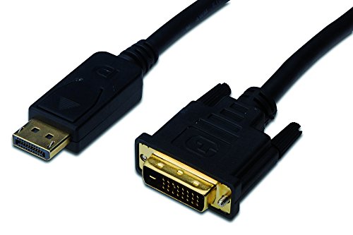 ednet DisplayPort Kabel (2m, DP-DVI (24+1), Stecker/Stecker, m/Interlock,UL)