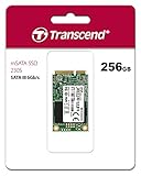 Transcend Highspeed 256GB interne mSATA SSD SATA III (6Gb/s), Festkörper-Laufwerk, zum Aufrüsten von Ultrabooks, Tablets oder Slim Servern, schnelle Übertragung TS256GMSA230S