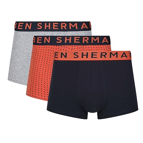 Mens Ben Sherman Super Soft Boxer Shorts with Elasticated Waistband Boxershorts,