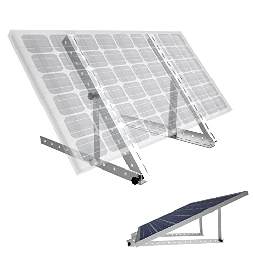 Solarpanel-neigungshalterungen Mit Einstellbarem Winkel,Solar Halterung,unterstützt Bis Zu 100W Solarpanel Für Dach,Wohnmobil,Boot Und Off-Grid(22-Zoll-Länge)