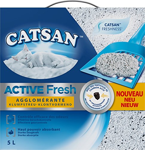 Catsan Active Fresh Katzenstreu mit Geruchskontrolle, 5 l