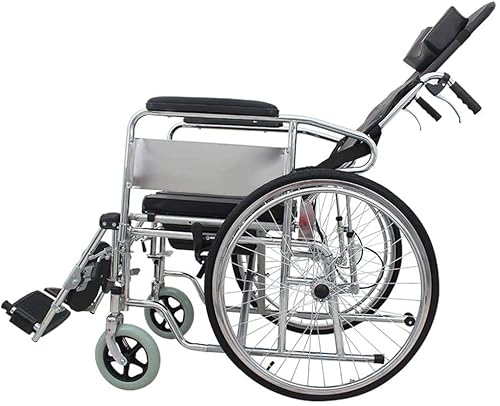 Leichter, zusammenklappbarer, manueller Liege-Rollstuhl mit hoher Rückenlehne, zusammenklappbarer manueller Liege-Rollstuhl mit aufblasbaren Rädern