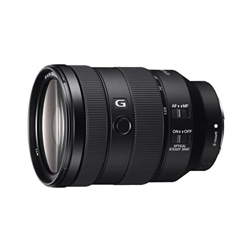 Sony SEL-24105G G Standard Zoom-Objektiv (24-105 mm, F4, OSS, Vollformat, geeignet für A7, A6000, A5100, A5000 und Nex Serien, E-Mount) schwarz
