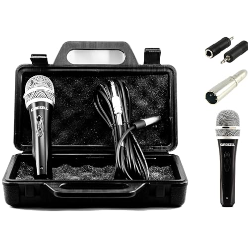 TronicXL Mikrofon dynamisch + Koffer + Kabel + Adapter XLR Klinke 6,35mm 3,5mm Universal Handmikrofon