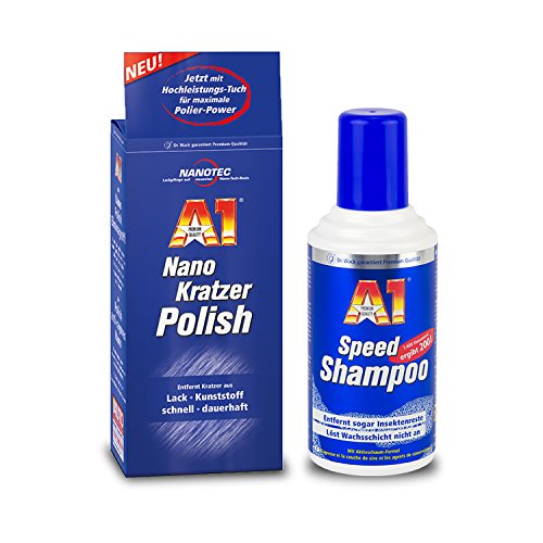 Dr. Wack A1 Nano Kratzer Polish Kratzerentferner + Speed Shampoo Aktivschaum