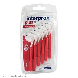 6x Interprox plus Interdentalbürsten rot mini conical 6er Pack (6x 6er Pack)