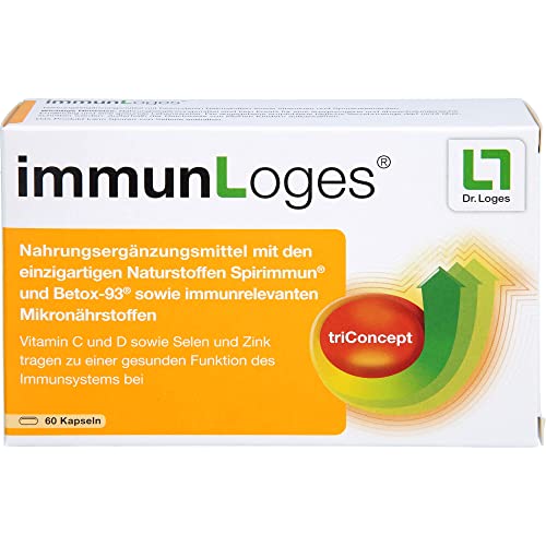 immunLoges® - 60 Kapseln- Nahrungsergänzungsmittel mit den einzigartigen Naturstoffen Spirimmun® und Betox-93® sowie immunrelevanten Mikronährstoffen