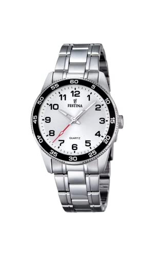Festina Unisex Analog Quarz Uhr mit Edelstahl Armband F16905/1