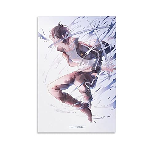 Yato Noragami Anime Kunstposter 2 Kunstwerke Bilddruck Poster Wandkunst Gemälde Leinwand Geschenk Dekor Zuhause Poster Dekorativ 40 x 60 cm