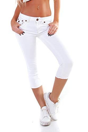 OSAB-Fashion 34951 Damen Jeans Hose Capri-Style 7/8-Länge Skinny Slimfit Low-Waist