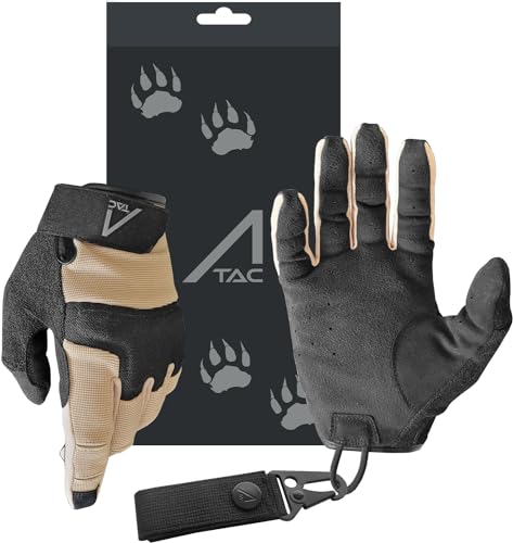 ACE Schakal Outdoor-Handschuh - Taktische Handschuhe für Airsoft, Paintball & Schießsport - Touchscreen-fähig - Desert - M