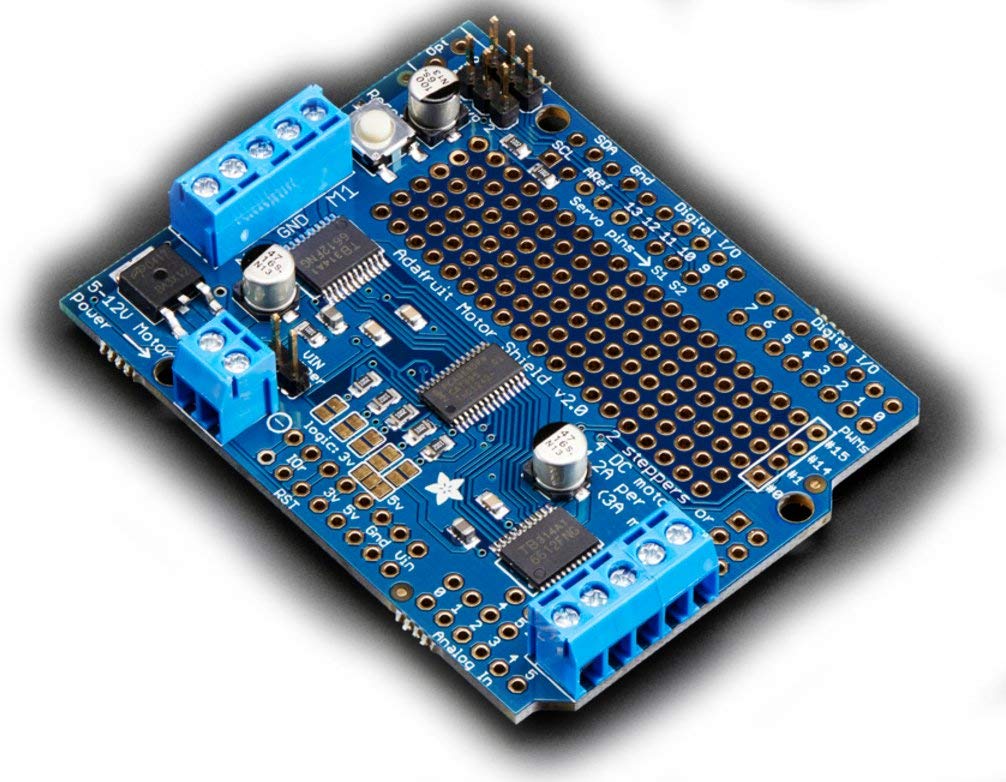 Adafruit Motor/Stepper/Servo Shield for Arduino v2.3 Kit by Adafruit