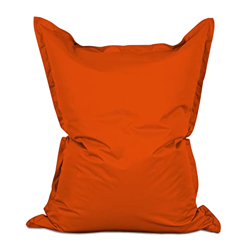 Lumaland Luxury Riesensitzsack XXL Sitzsack 380l Füllung 140 x 180 cm Indoor Outdoor Orange