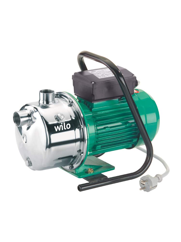Wilo-Jet WJ 203, selbstansaugende Gartenpumpe zur Wasserversorgung aus Brunnen, Zisternen und Regentonnen, 5000l/h, 4,2 bar, 750W