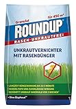 Roundup Rasen-Unkrautfrei Rasendünger, 2in1, Unkrautvernichter plus Dünger mit 100 Tage Langzeitwirkung, 9 kg für 450 m²