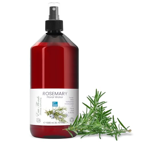 Rosmarinhydrolates Pure Rosmarinwasser Hydrolat Wasserdampf Destillat Gesichtswasser antibakteriell Haar Spray 1000 ml