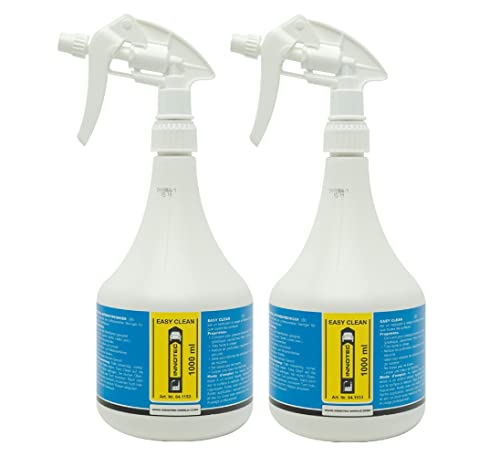 2 Stück Innotec Easy Clean Reinigungsmittel - Flüssiger Universalreiniger - entfernt Nikotin, Fett, Schmutz, Streusalz, Silikon, Ruß, Schmutz, Nikotin und Insektenreste - 2x 1000 ml Sprühflasche