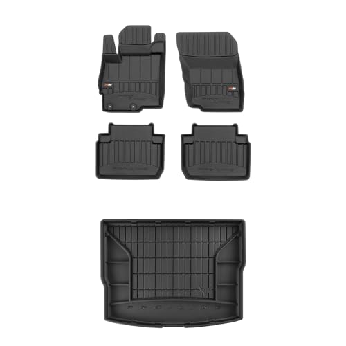 FROGUM ProLine 3D EIN Satz Gummimatten Exklusiven Auto Fußmatten und Kofferraumwanne Kofferraummatte für Mitsubishi Eclipse Cross ab 2018 | Die höchsten Kanten