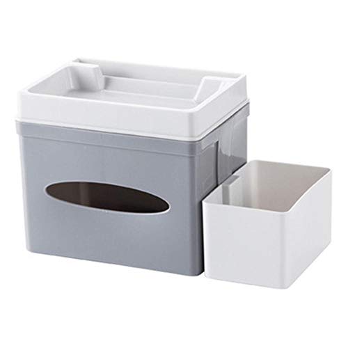 ZXGQF Tissue Box Kunststoff Papier Handtuchhalter Für Zuhause BüroAuto Dekoration Tissue Box Halter, Grau