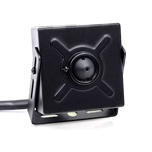 CNDST Mini Sicherheit POE IP Pinhole Kamera, HD 4MP Kleine Indoor IP Kamera 3,7mm Pinhole P2P Fernansicht H.265/H.264 CCTV Videokamera