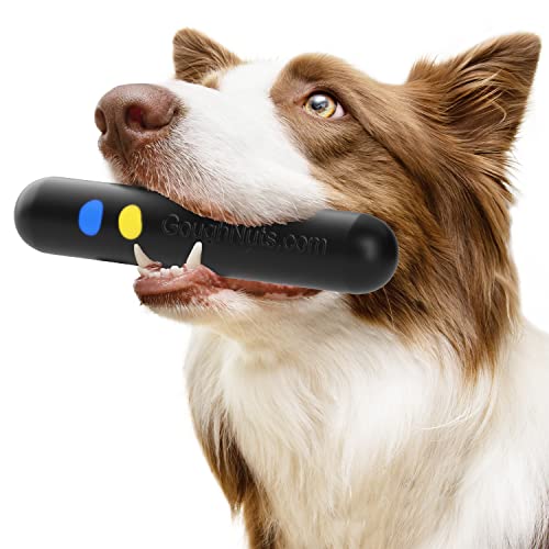 Goughnuts — Hundespielzeug für aggressive Kauer | praktisch unzerstörbarer Hundespielzeugstab für mittelgroße Rassen wie Pit Bulls | robustes Hundespielzeug | schwarz